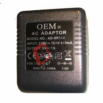 AD-091AB  / 9 Volt 1Amper Adaptör