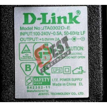 D-Link JTA0302D-E  / 5 Volt 2 Amper Adaptör