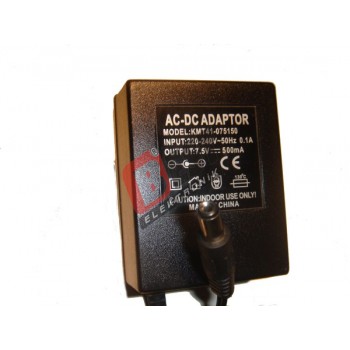 KMT41-075150 ADAPTOR 7.5 VOLT 500mA