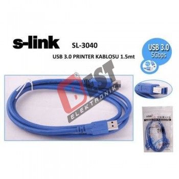 S-Link SL-3040 USB 3.0 Yazıcı Printer Kablosu