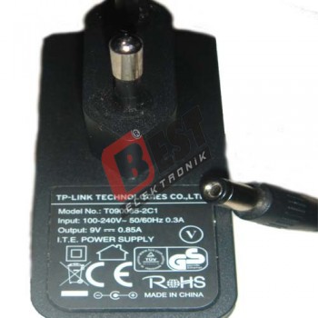 TP-LINK T090085-2C1  / 9 Volt  0:85 mA Adaptör