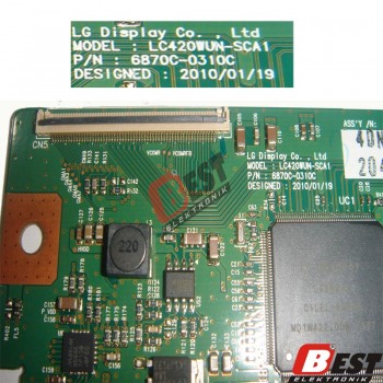 LC420WUN-SCA1 , 6870C-0310C  TCON DİSPLAY BOARD TV YEDEK PARÇALARI